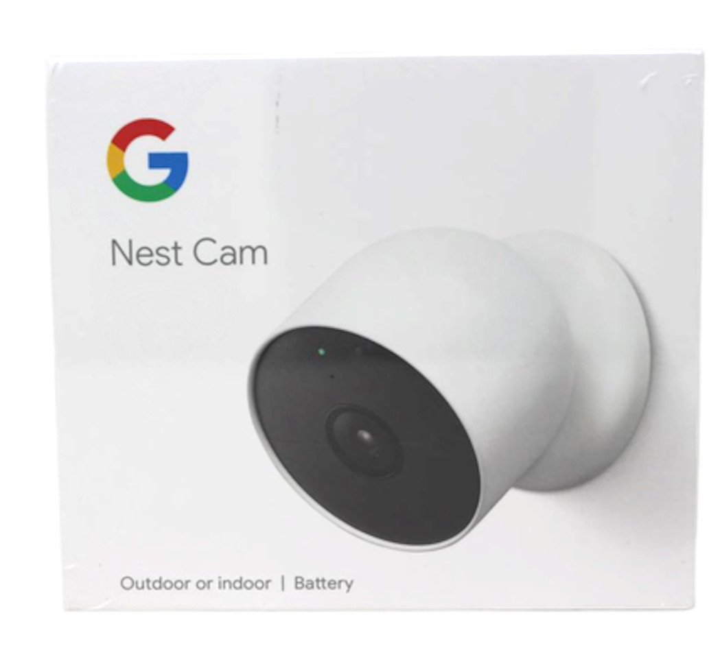 Google Nest Cam Indoor Outdoor Surveillance Camera Snow Pack of 1 Battery
