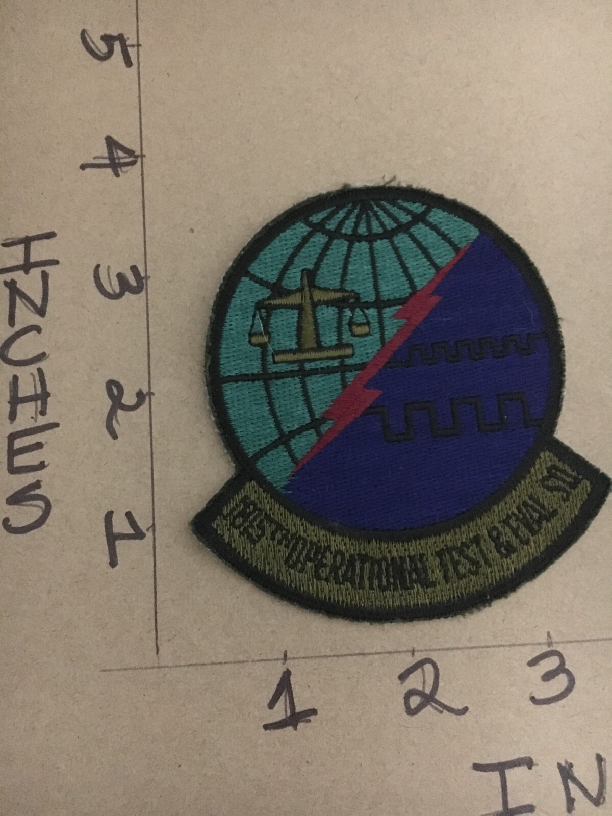 USAF 1815th Operational Test & Eval Squadron subdued patch 5/3/25