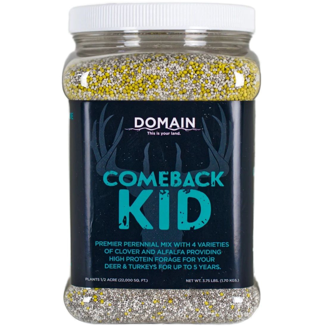Domain Outdoor Comeback Kid Food Plot Seed 3.75 lb Jug/ 1/2 Acre #CBKFP375