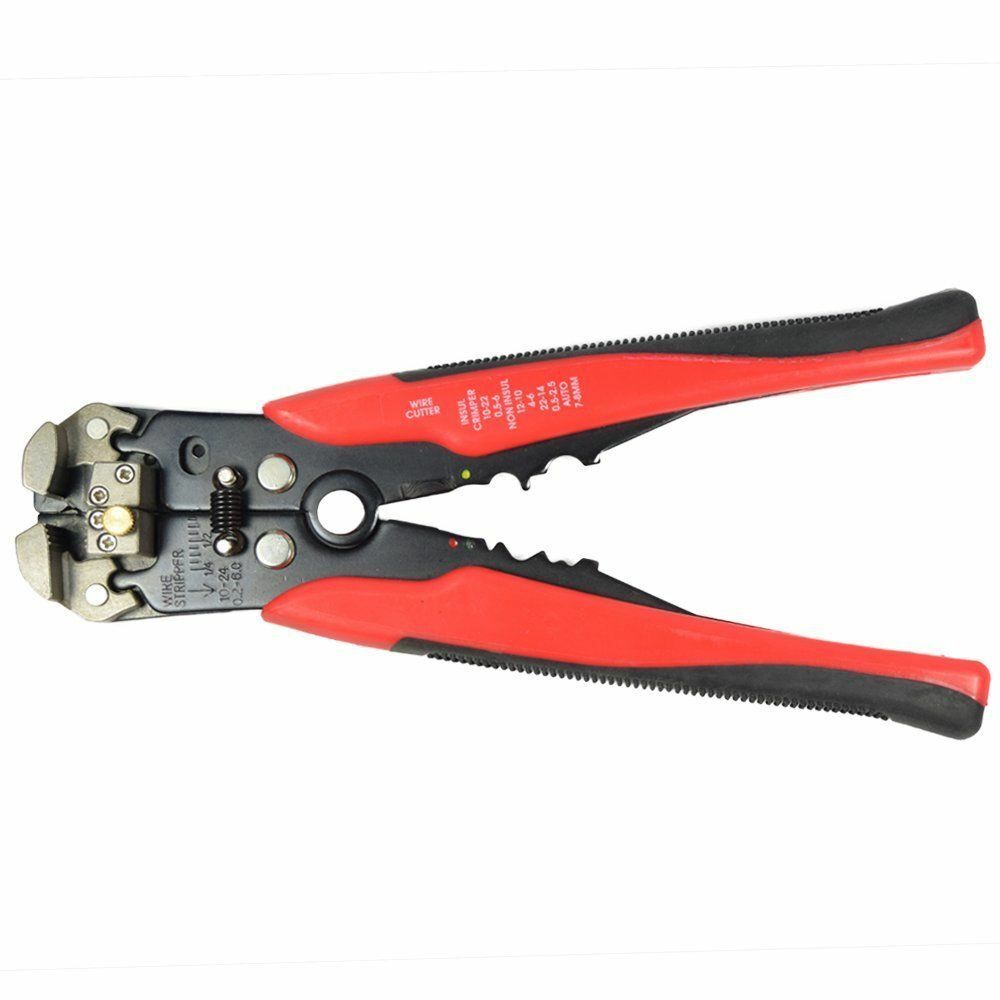 Self Adjusting Automatic Wire Stripper Cutter Crimper Cable Stripping Tool 8"