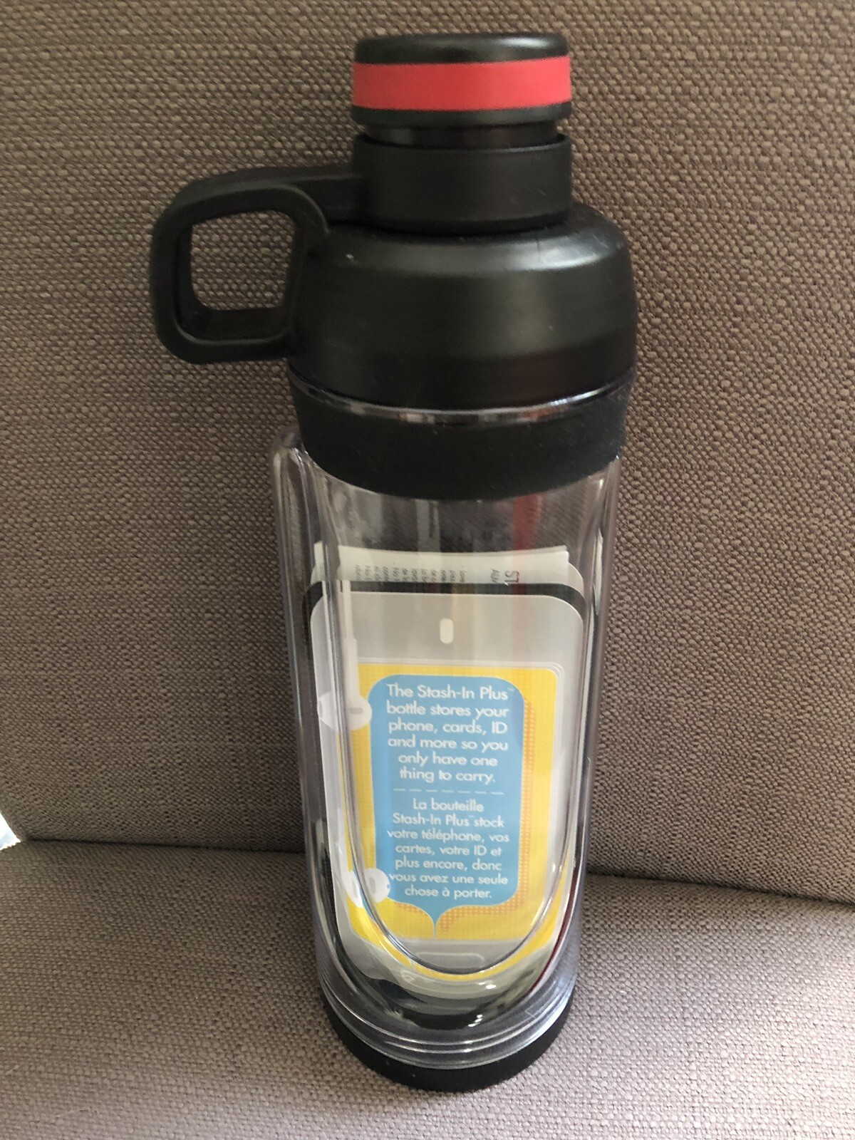 Stash It Plastic Water Bottle