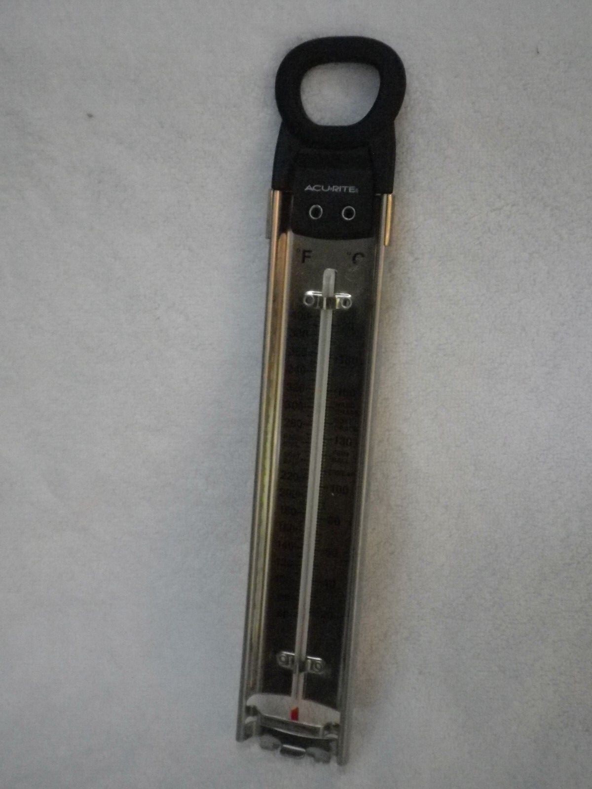 Acu-Rite Candy Thermometer 12 inches long metal with plastic handle