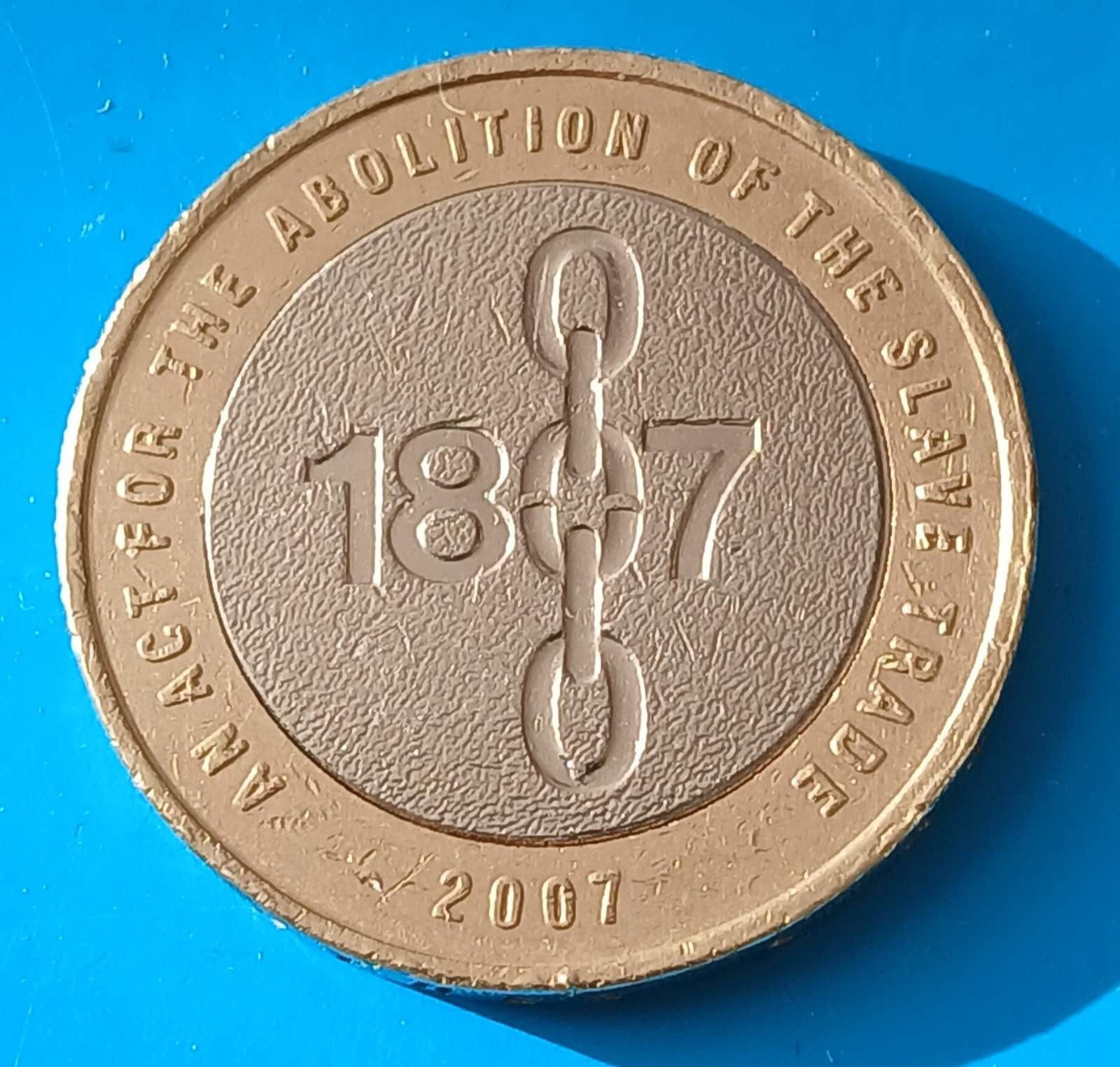 2 pounds 2007  ABOLITION OF SLAVERY Elizabeth II coin