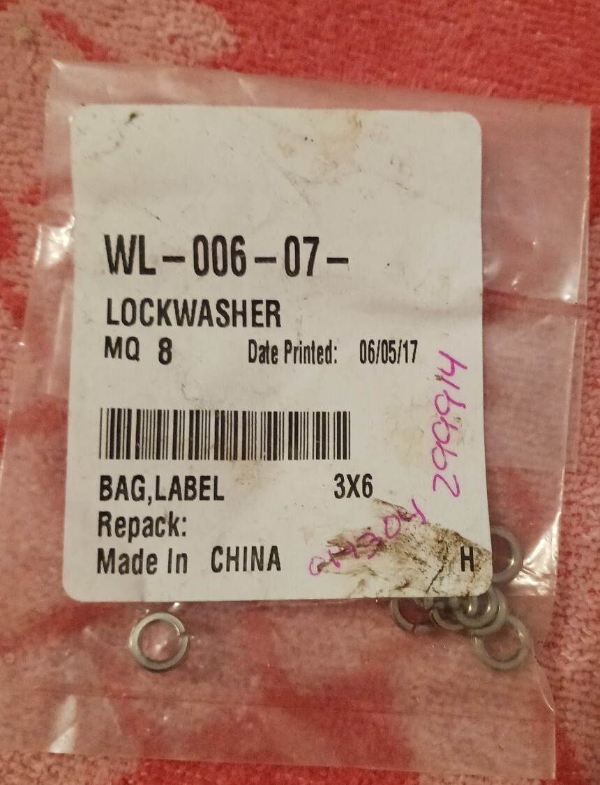 WL-006-07 Vulcan Hart Lockwasher Genuine