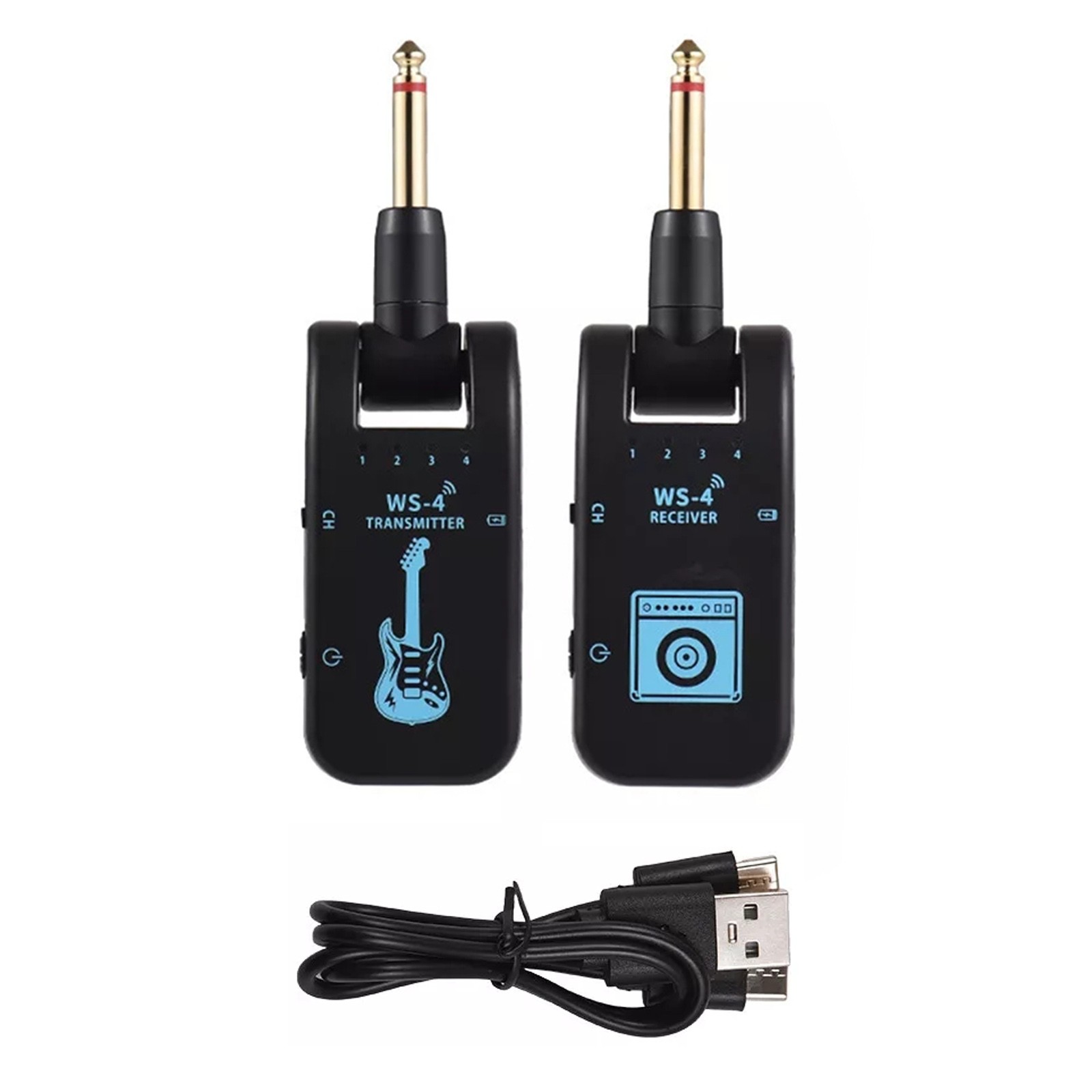 High Quality 2.4G Wireless Guitar Rechargeable Transmitter And Receiver