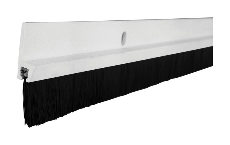 M-D Building Products 19104 White Plastic Self Adhesive Door Sweep 3 L ft.