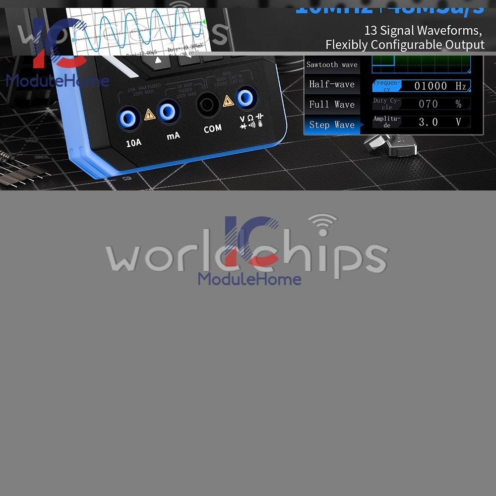 FNIRSI 2C23T 2C53T Digital Oscilloscope Multimeter Function Signal Generator