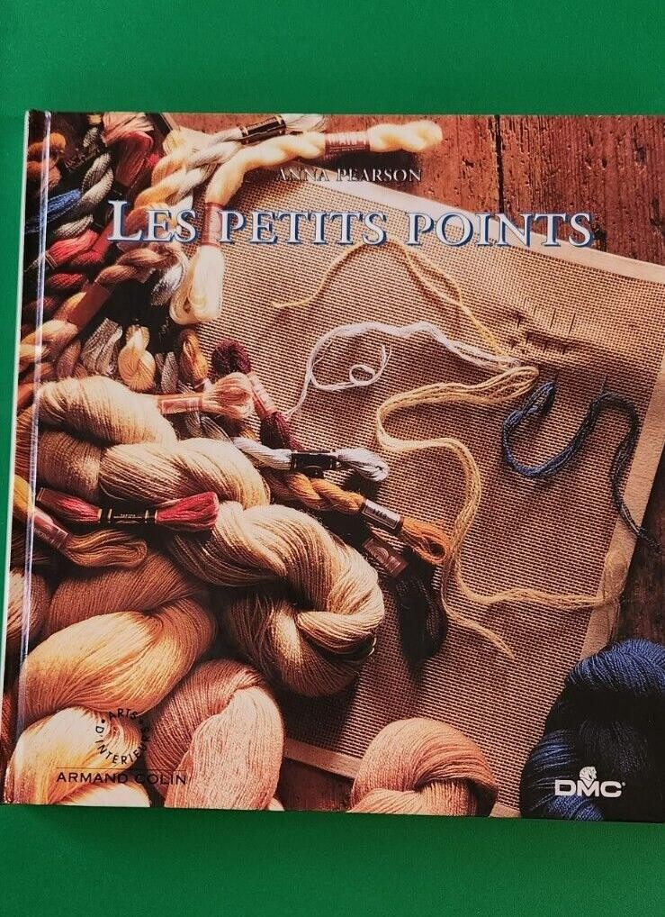 DMC Les Petits Points Hard Cover Book French Language 128 pages