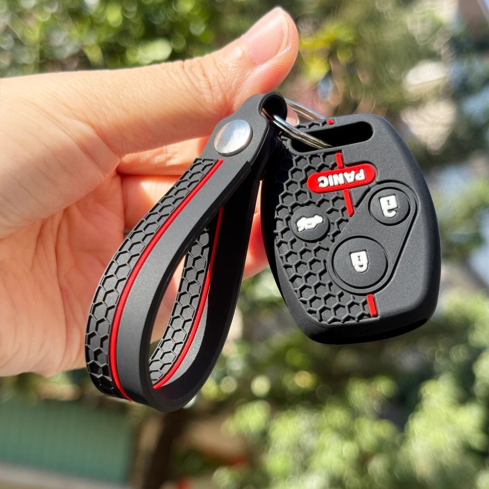 Key Fob Case Civic CR-V Accord Fit Jazz Metal Key Cover Keychain
