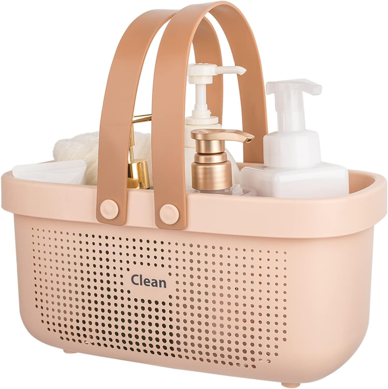 Jiatua Plastic Storage Basket with Handle Portable Shower Caddy Tote Organizer B