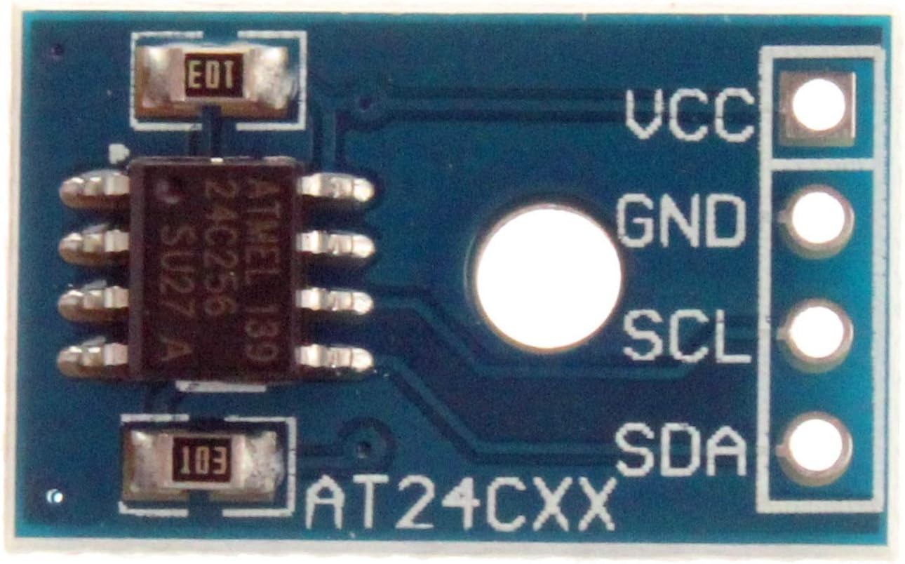 Pack of 2 AT24C256 EEPROM Memory Modules - I2C Interface for MCU Projects