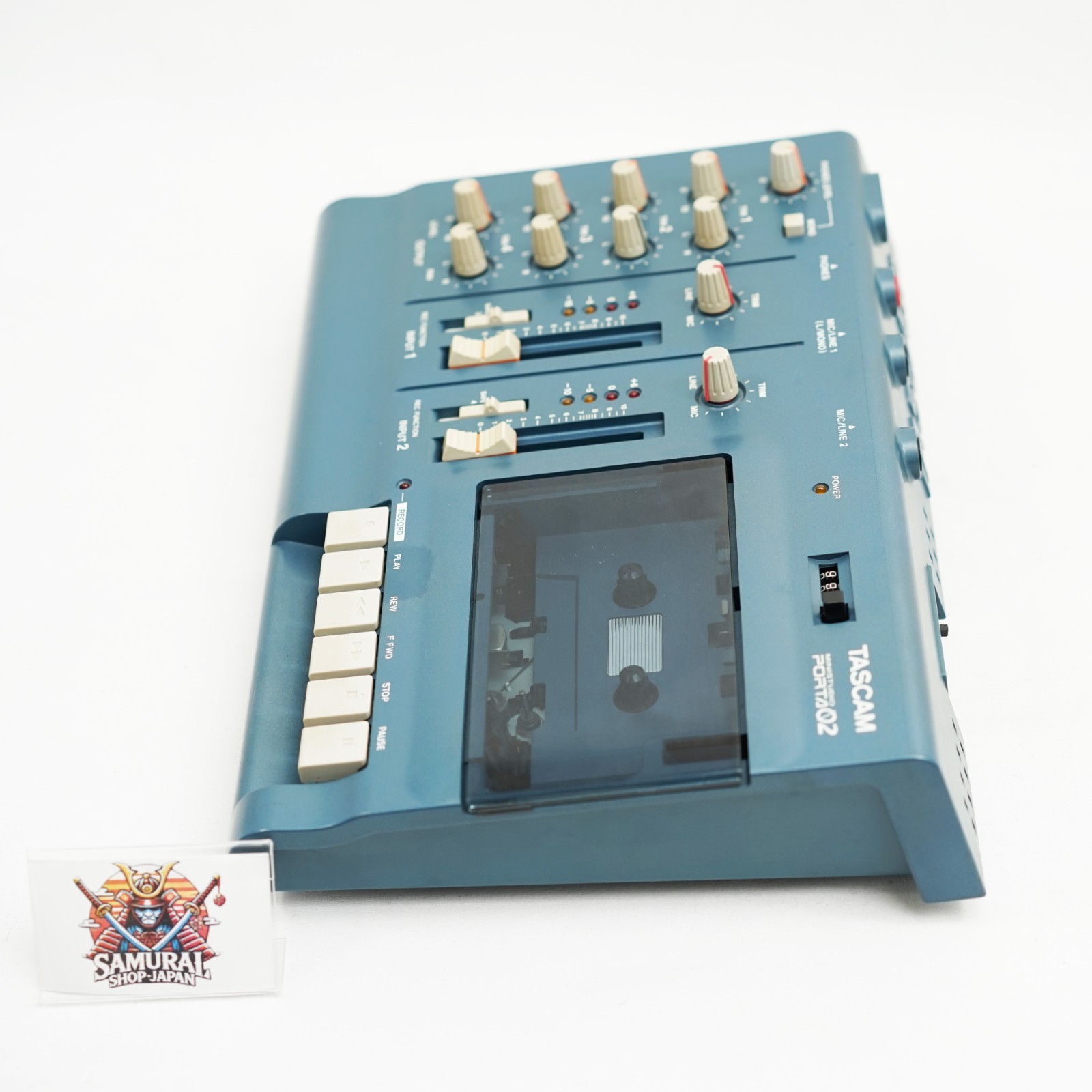 TASCAM Porta 02 Blue Cassette 4Track Multitrack Recorder Ministudio Tested Japan