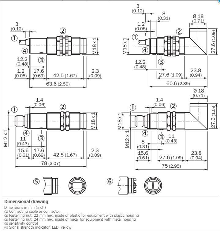 SICK VTE18-3F2912 Photoelectric proximity sensor New