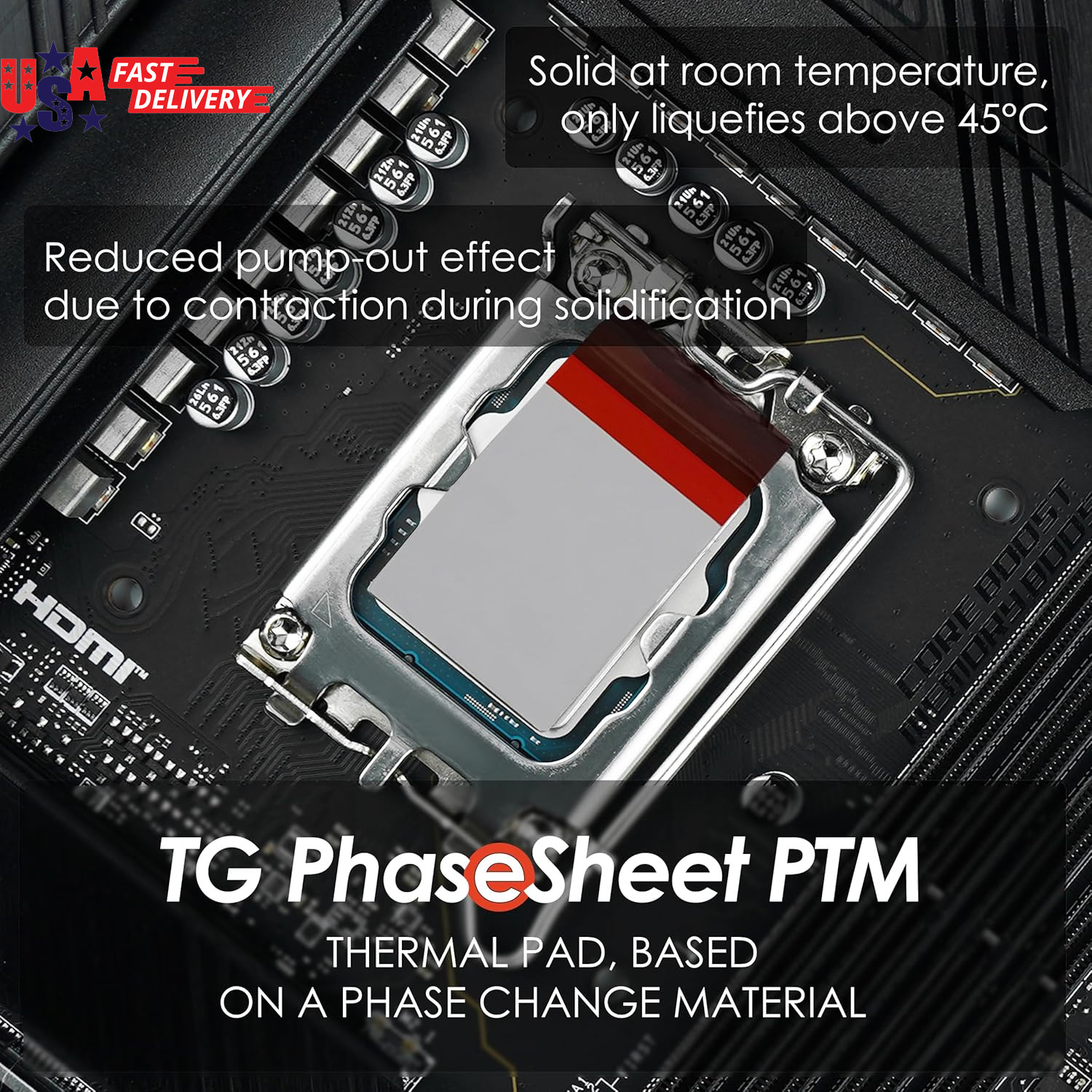 - Phasesheet PTM (50X40Mm)- High Performance Thermal Pad with Phase Change Mater