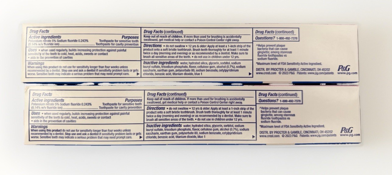 4-Pack Crest Premium Sensitive Toothpaste 5.2oz - EXP 10/2026