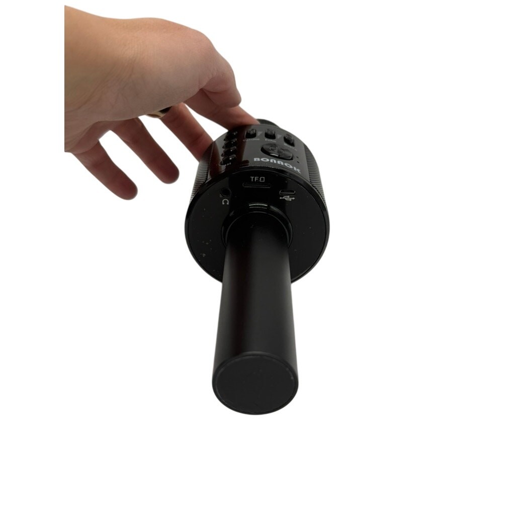 BONAOK Q37 Wireless Bluetooth Karaoke Microphone Speaker Black w/ Case