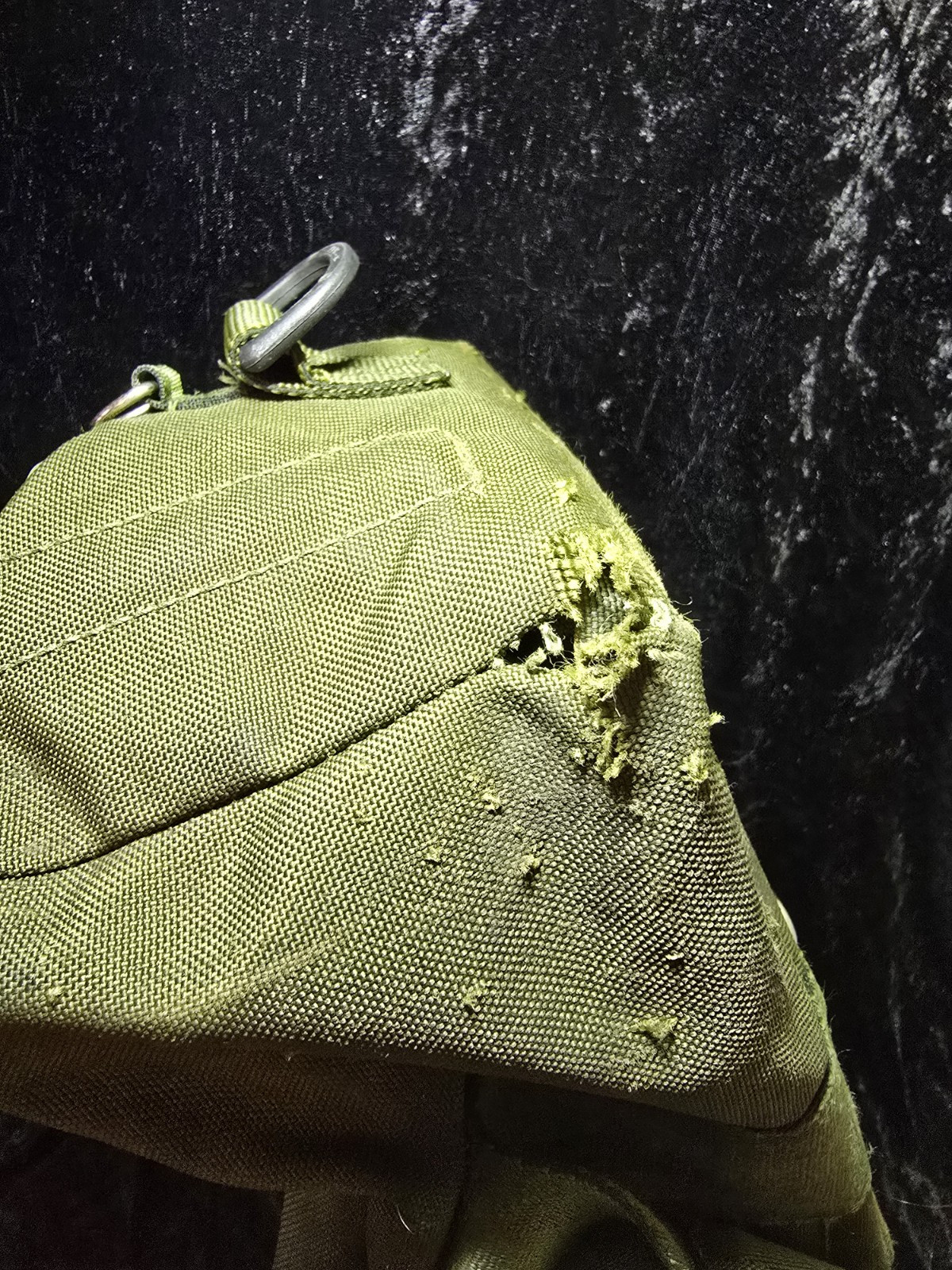 Vintage British Army Issue Hold All Olive Used