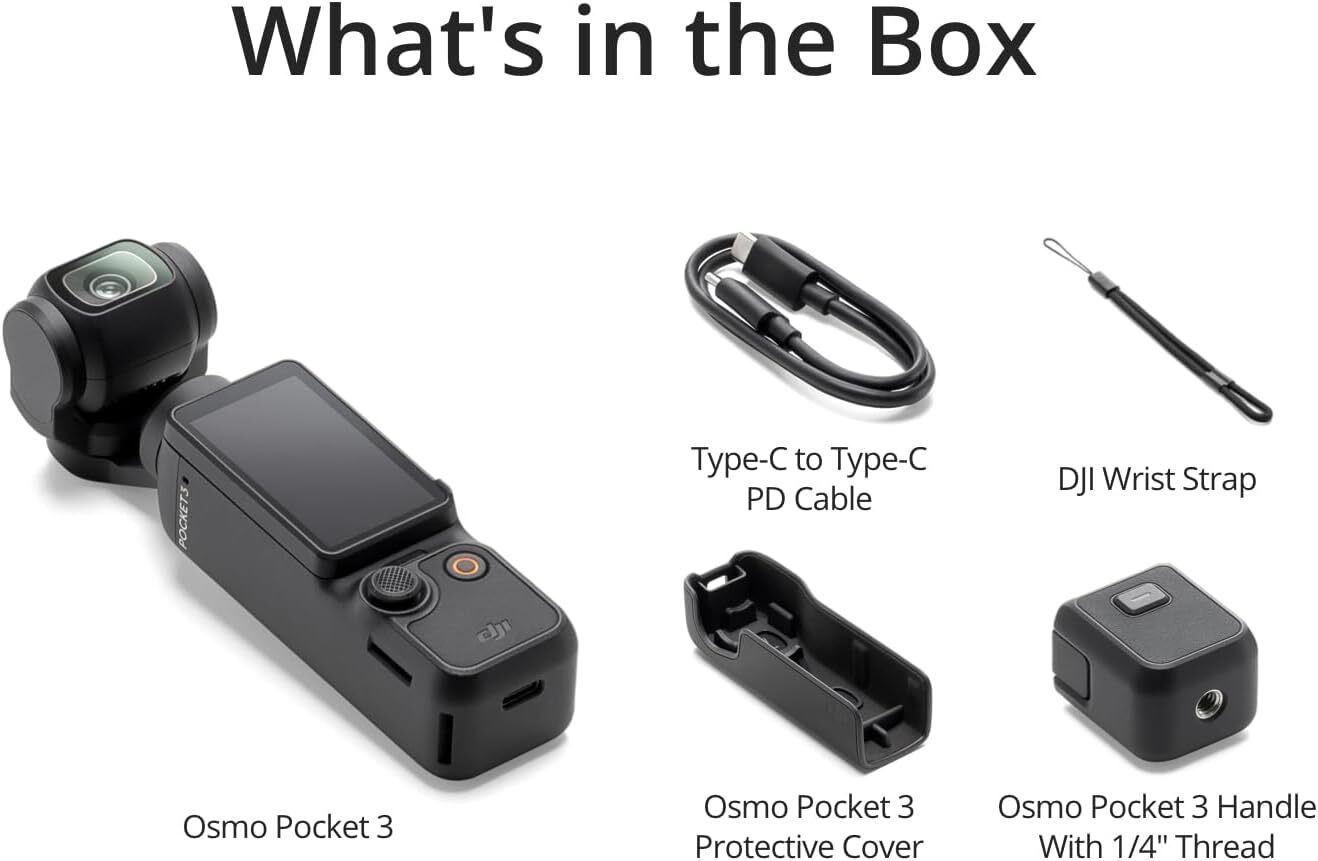 DJI Osmo Pocket 3 4K Gimbal Camera 3-Axis Stabilizer Gimbal Camera