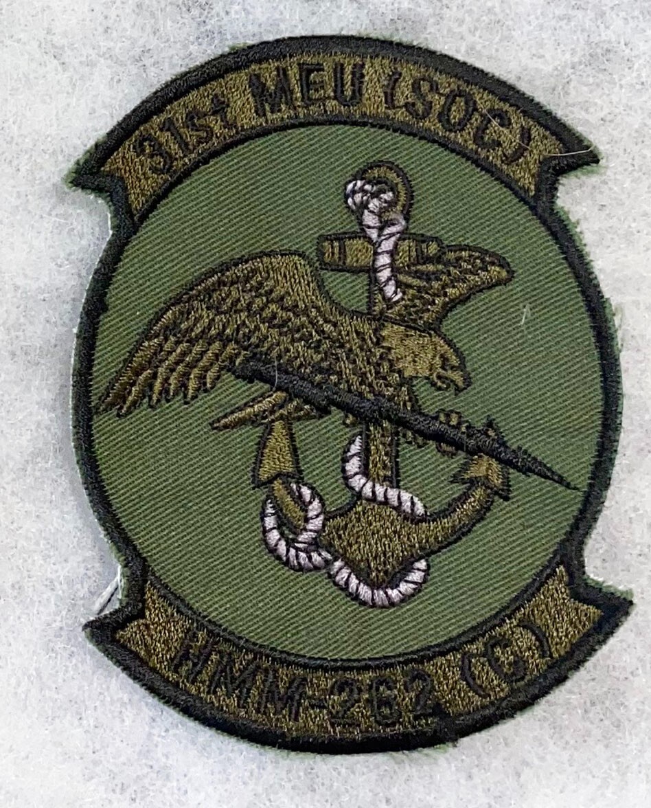 USMC Theatre Made 31st MEU HMM-262 Squadron Patch