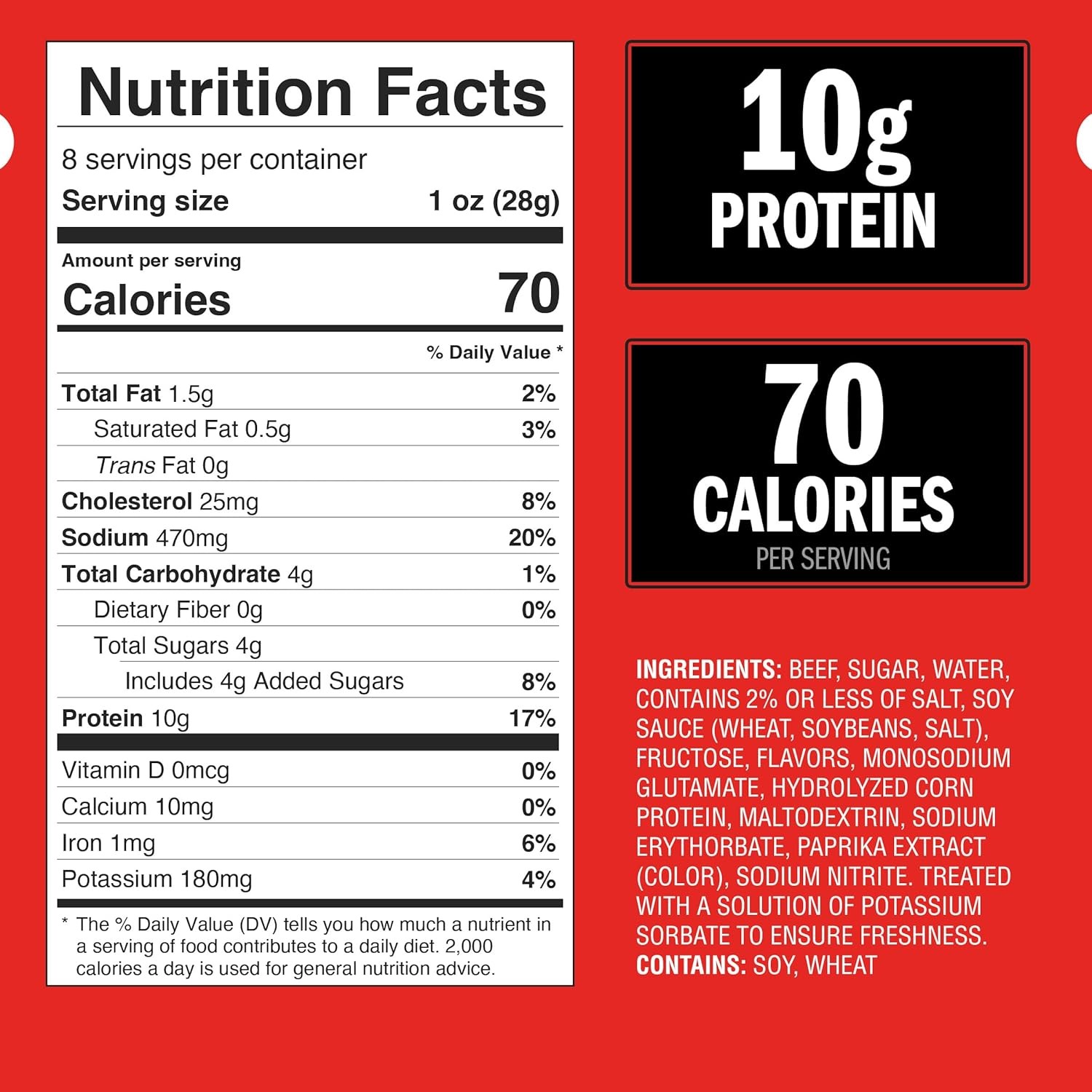 Jack Link's Beef Tender Bites, Teriyaki, ½ Pounder Bag -