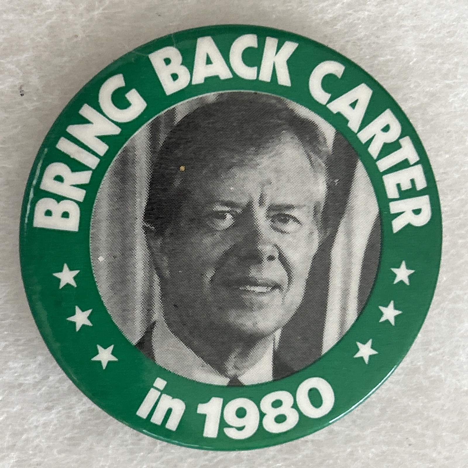 Bring Back Carter in 1980   2 1/4” pinback button pin