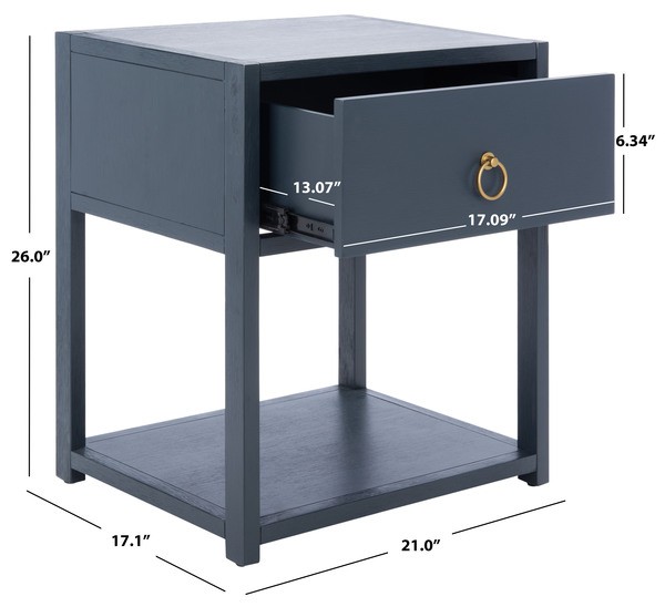 Safavieh SADIE 1 DRW 1 SHELF NIGHTSTAND, Reduced Price 2172779807 NST9201A