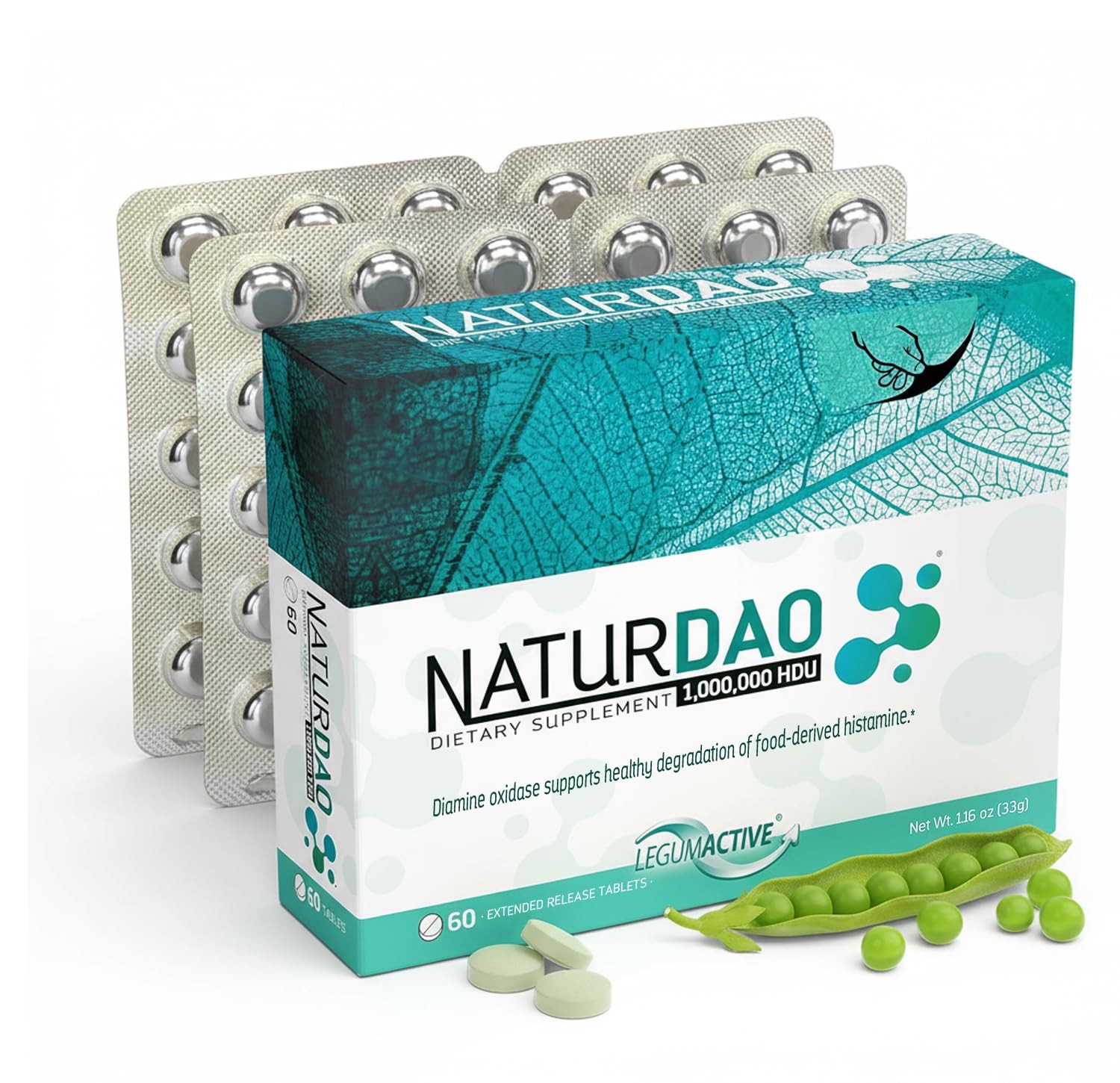 NATURDAO® DAO enzyme 1,000,000 HDU per tablet  DAO Enzyme Supplement  Histami...