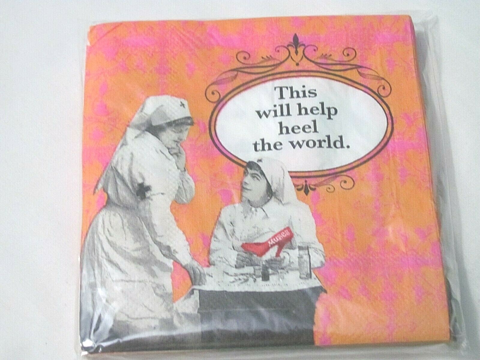 2022 KREWE OF MUSES "THIS WILL HELP HEEL THE WORLD." PARTY NAPKINS (20 IN PACK)