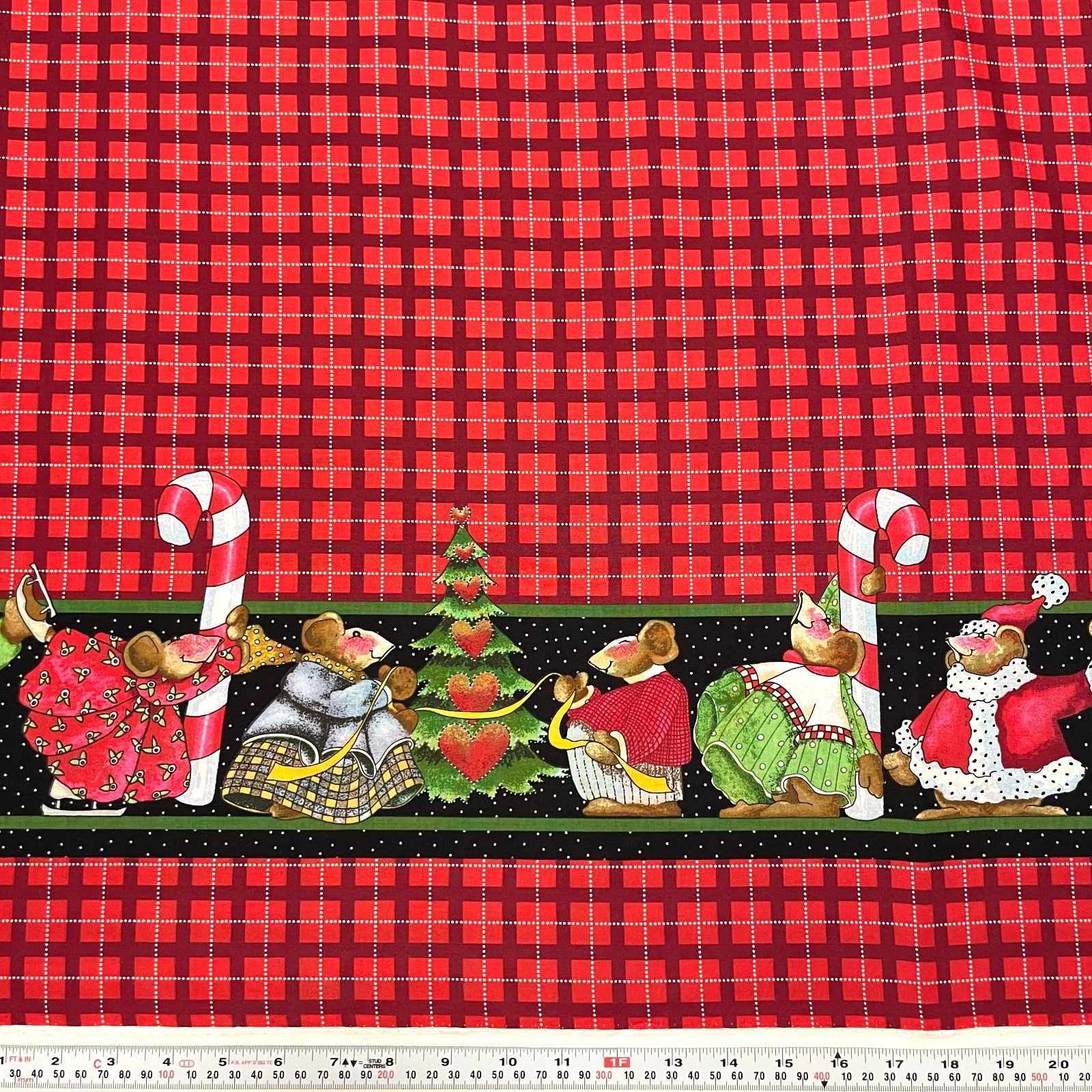 Daisy Kingdom Celebrate Your Socks Off DBL Border Cotton by the HALF YARD x 60"