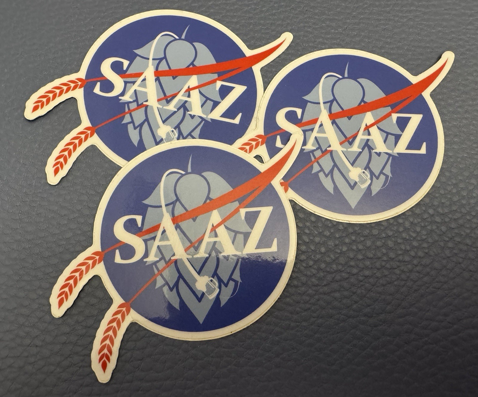 Lot 3 SAAZ BEER HOPS Brewery Promo GLOSSY STICKER DECAL