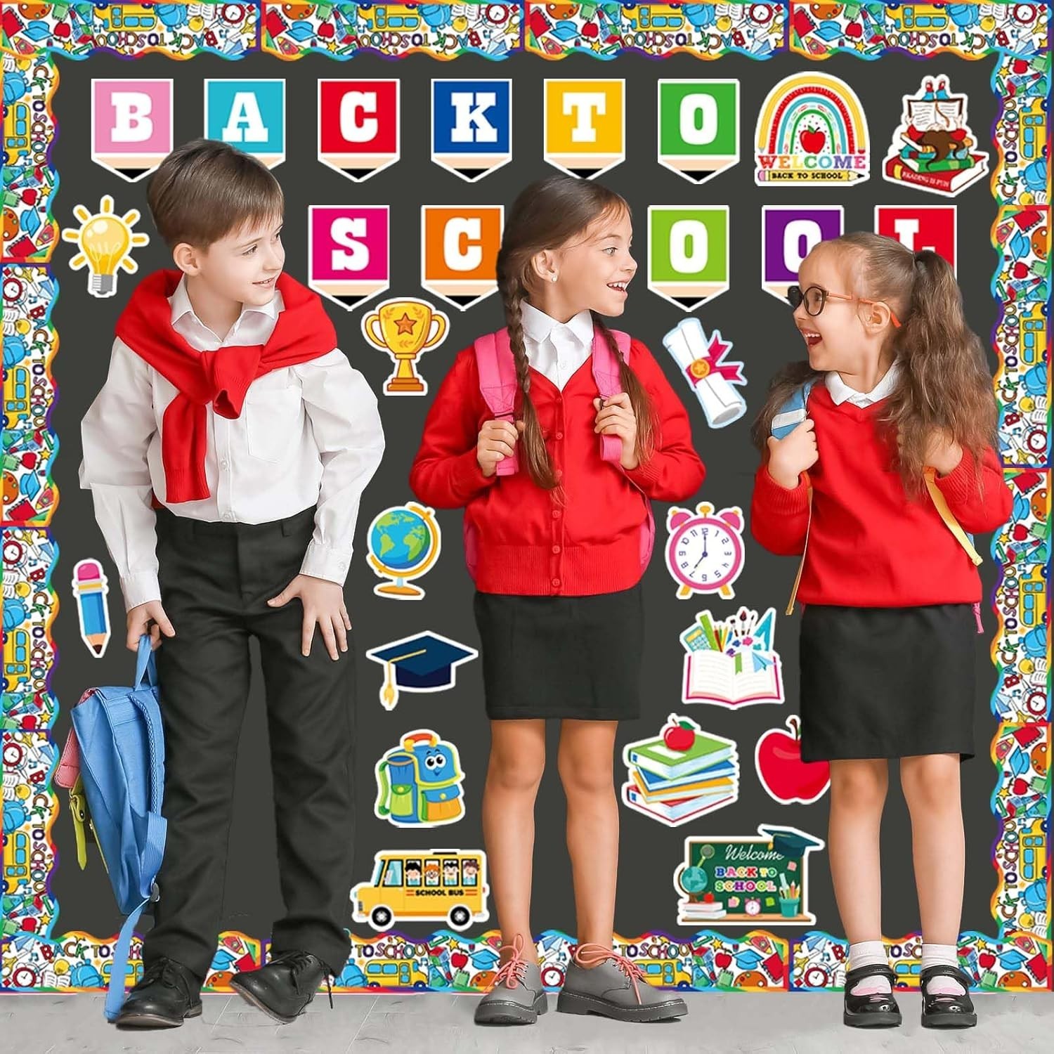 Back to School Decorations for Bulletin Board Set - 53 Pcs