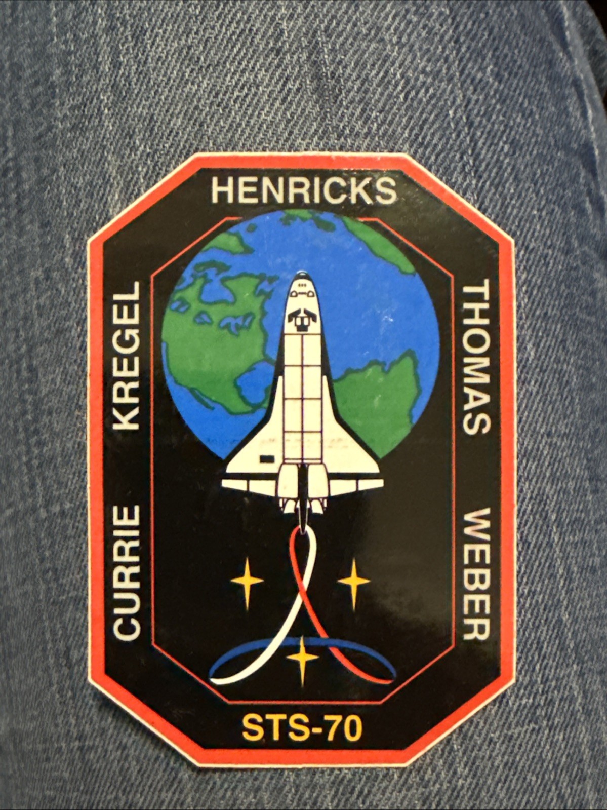 NASA Space Shuttle Mission STS-70 Vinyl Decal Sticker