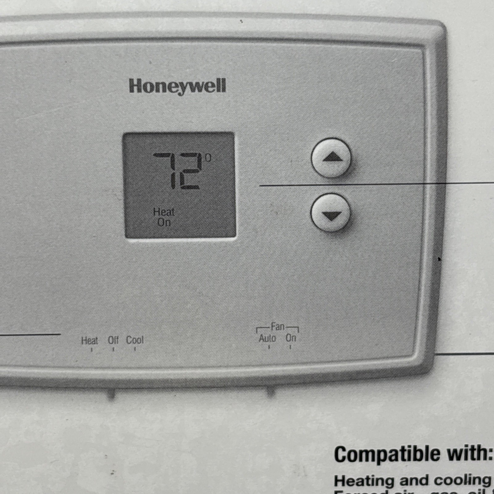 Honeywell RTH111B Digital Thermostat White Non-Programmable