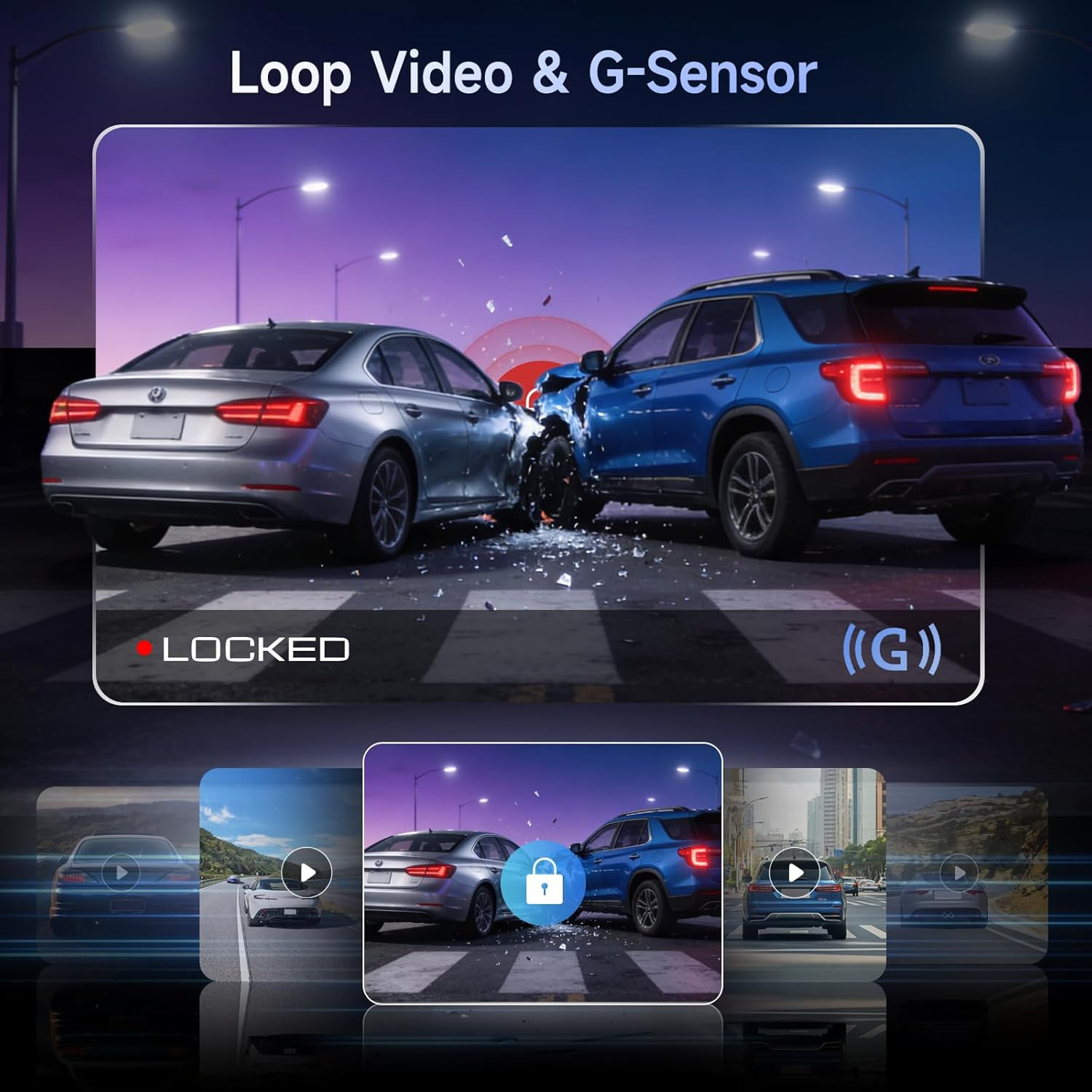 4 Channel Dash Cam 360°View 4K+ 1080P Front and Rear Inside, Left, Right, Dash C
