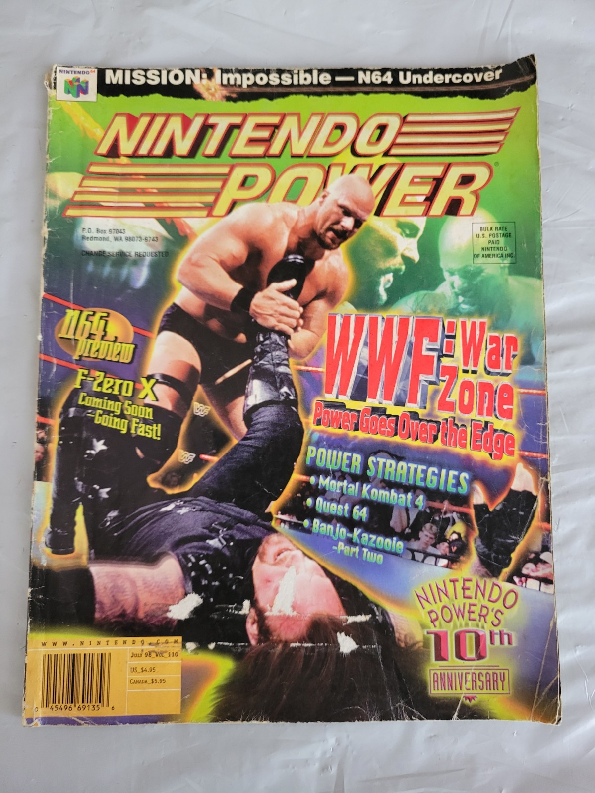Nintendo Power - Vintage Magazine - Volume 110 - July 1998