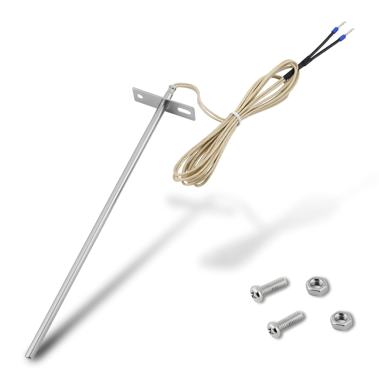7" RTD Temperature Probe Sensor, 304 Stainless Steel Replacement for Traeger Gri