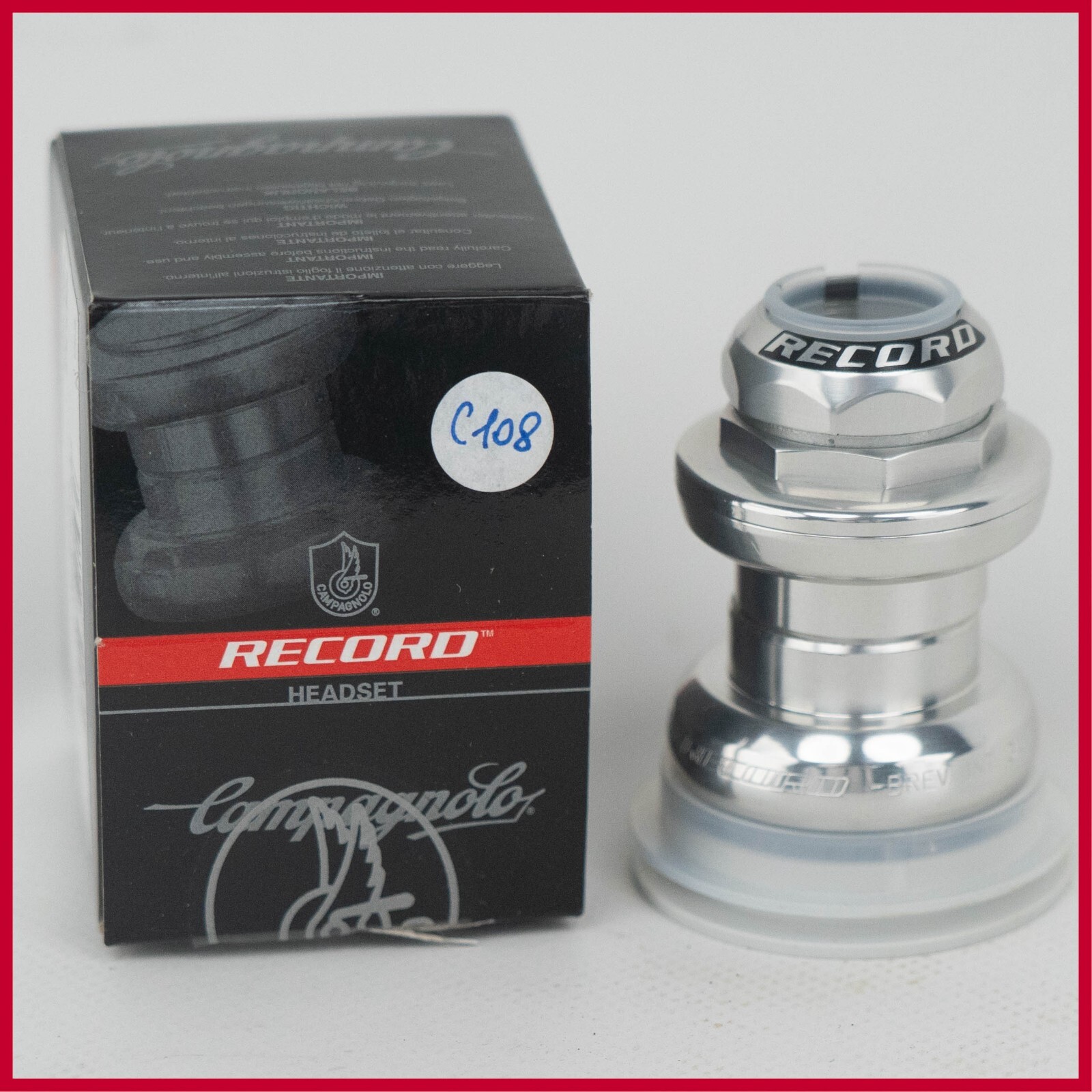 NOS CAMPAGNOLO RECORD HS7-RE 1" INCH HEADSET VINTAGE THREADED BRITISH THREAD