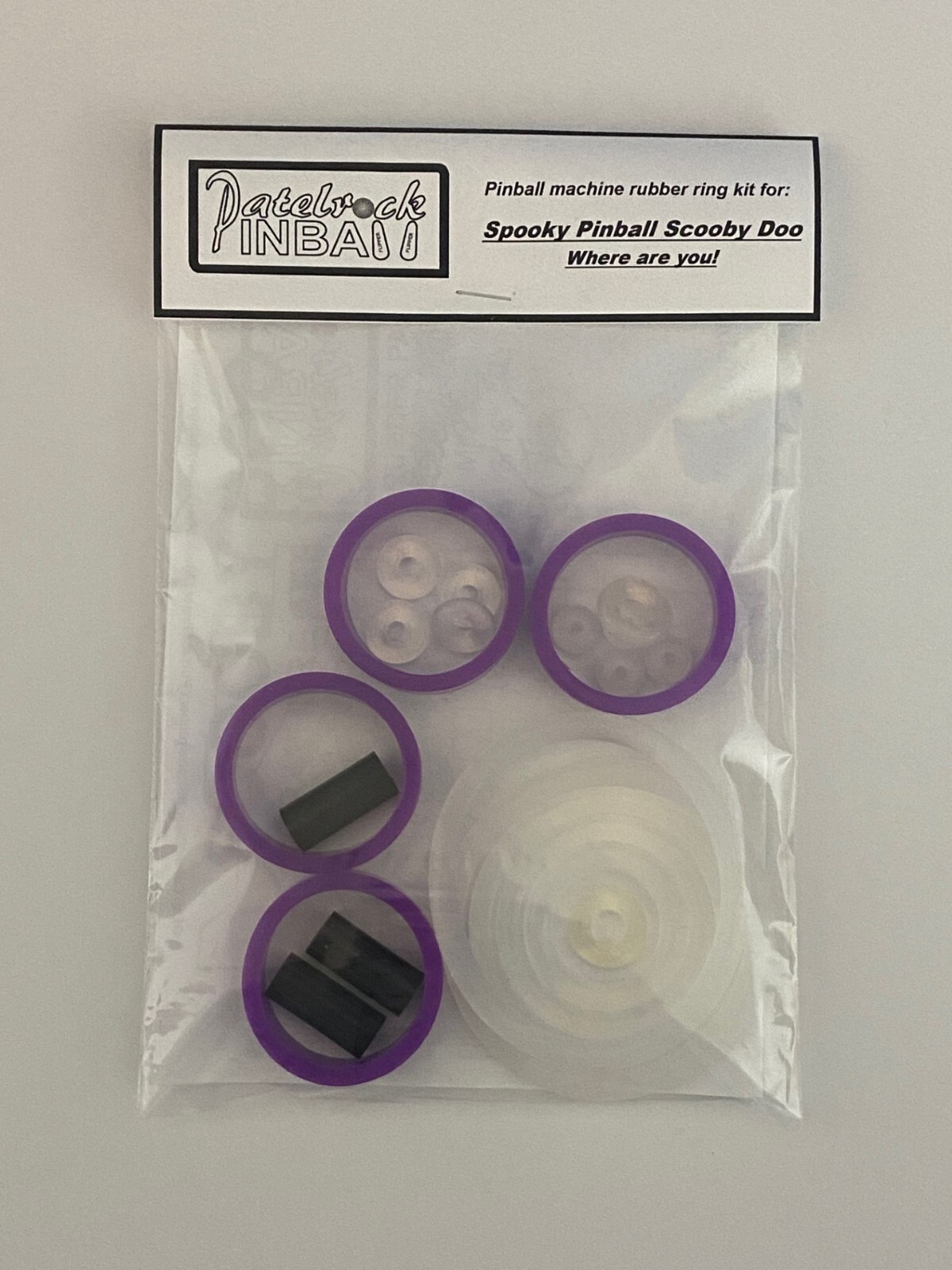 Spooky Scooby Doo Pinball Machine SILICONE / RUBBER Ring Kit