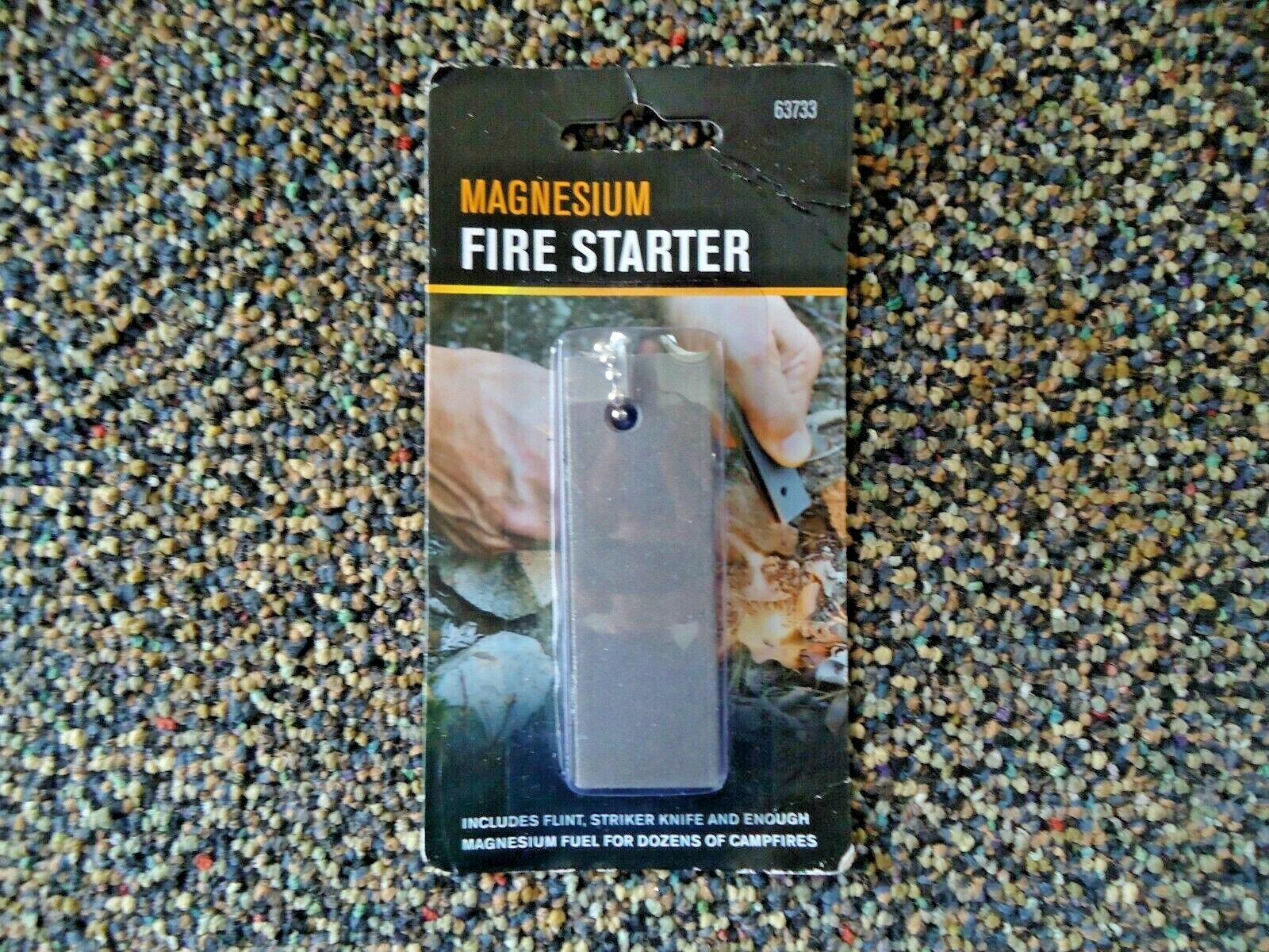 # 63733 " NIP " Magnesium Fire Starter " GREAT OUTDOORS EMERGENCY ITEM "