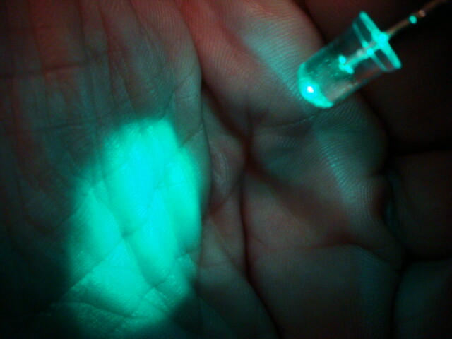 50 HIGH INTENSITY 5mm CYAN LED's by HP / AVAGO HLMP-CE24 BIN3 - NEW and  UNUSED