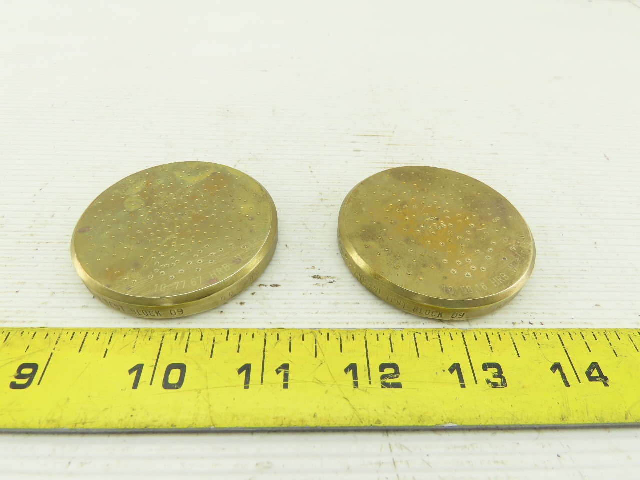Wilson Rockwell 09 Standard Test Block HRB Lot of 2