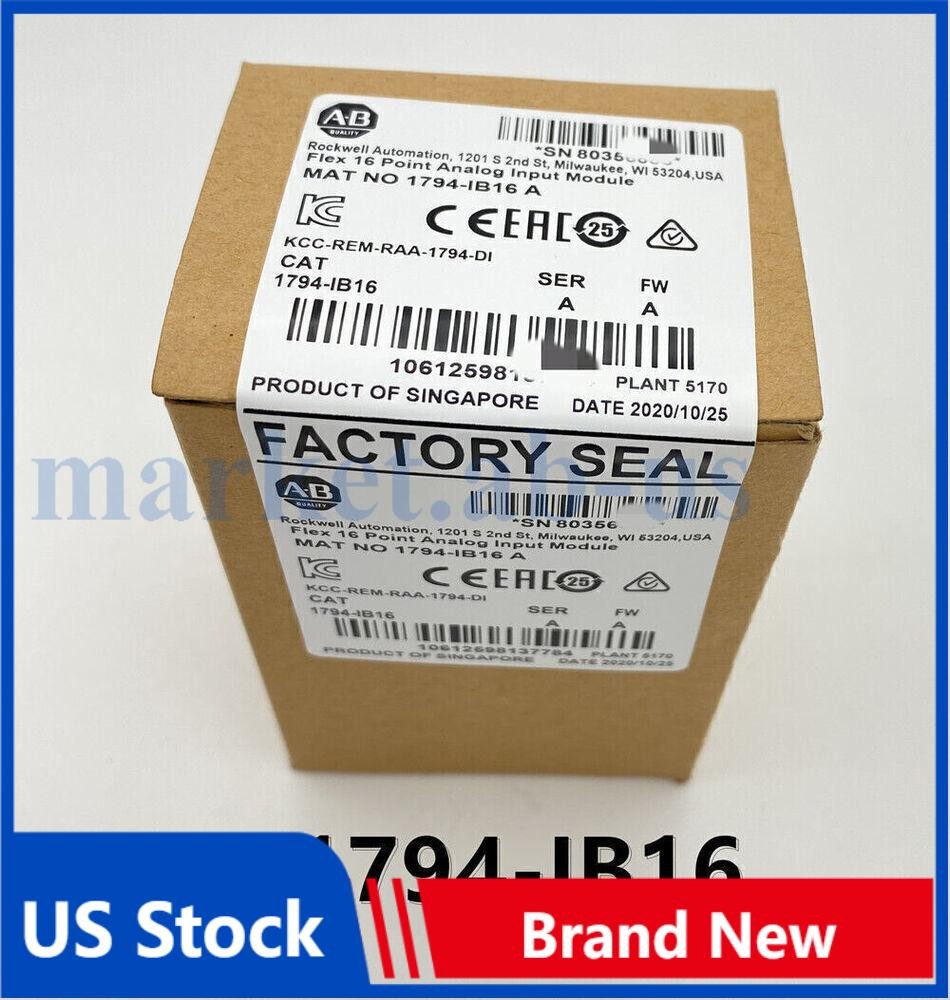 New Factory Sealed AB 1794-IB16 1794IB16 SER A Flex I/O Input Module 1794 IB16