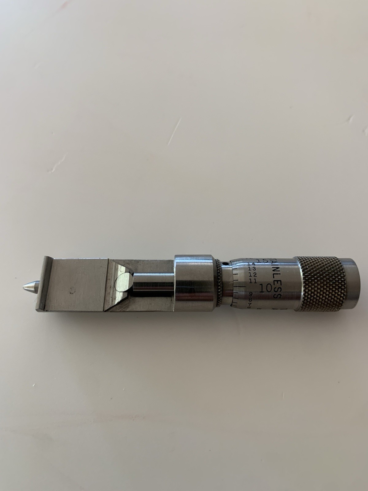 Starrett 208MDZ Can Seam Micrometer Stainless Steel
