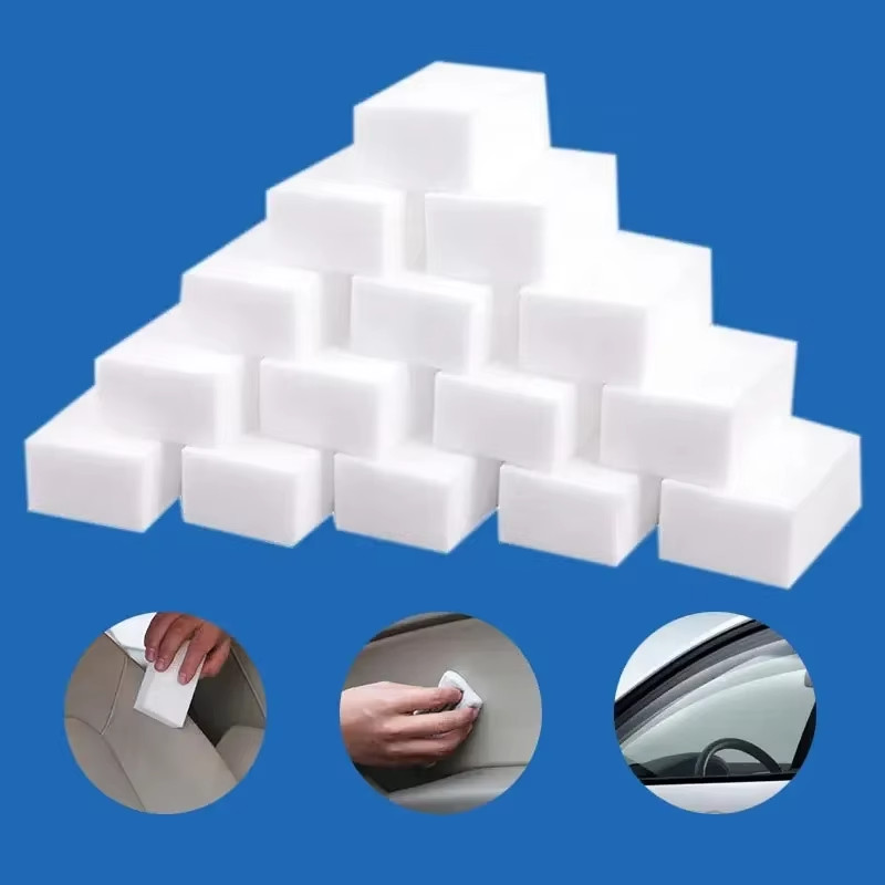 50 Pcs Magic Melamine Sponge Cleaner – Kitchen Bathroom Stain Remover