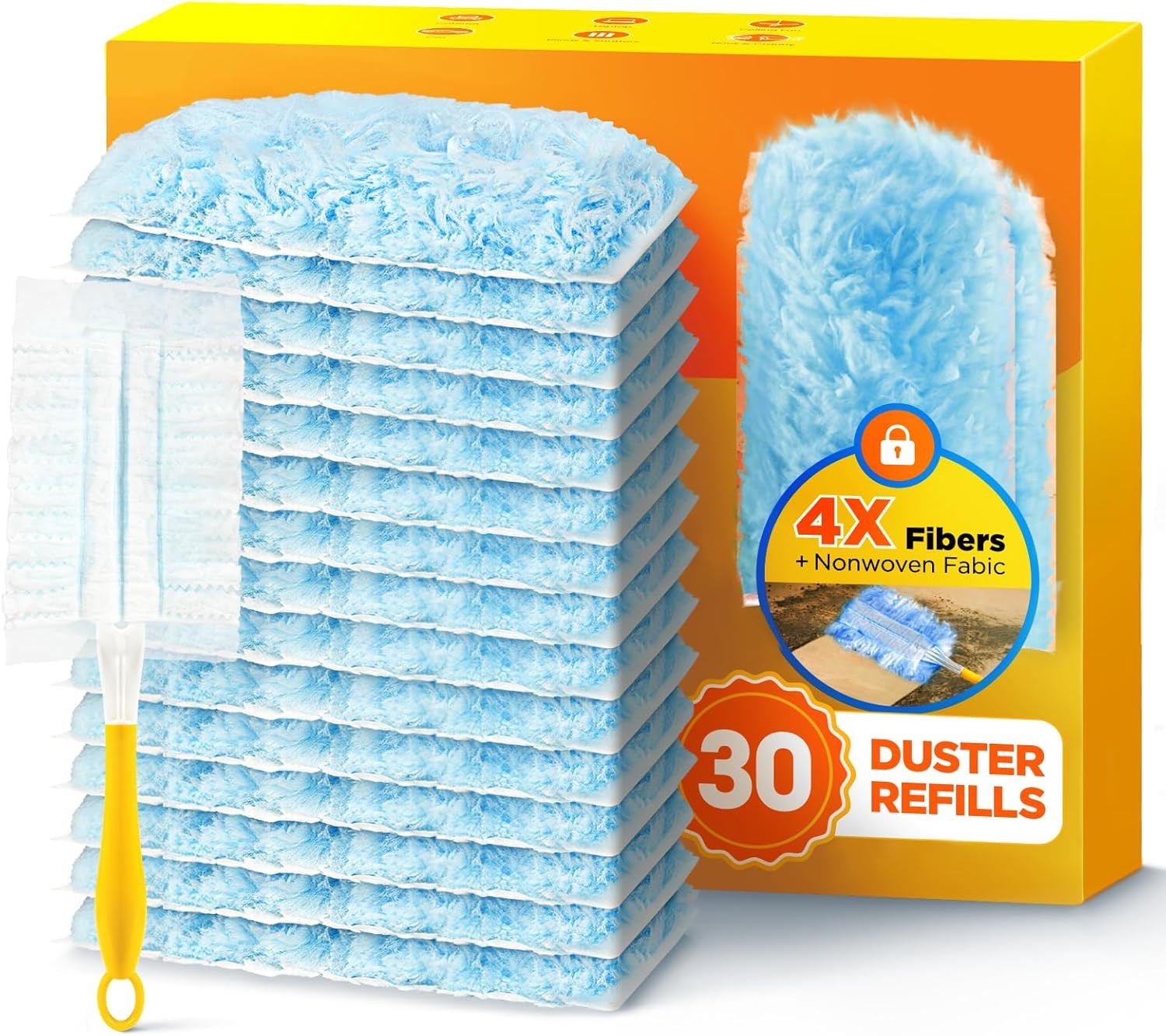 Duster Refill for Swiffer Duster Handle, One-Sided Disposable Dusters