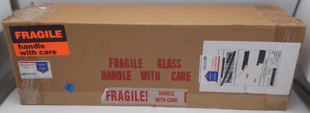 25 1/5" Display Case w/ Wooden Base LN/Box