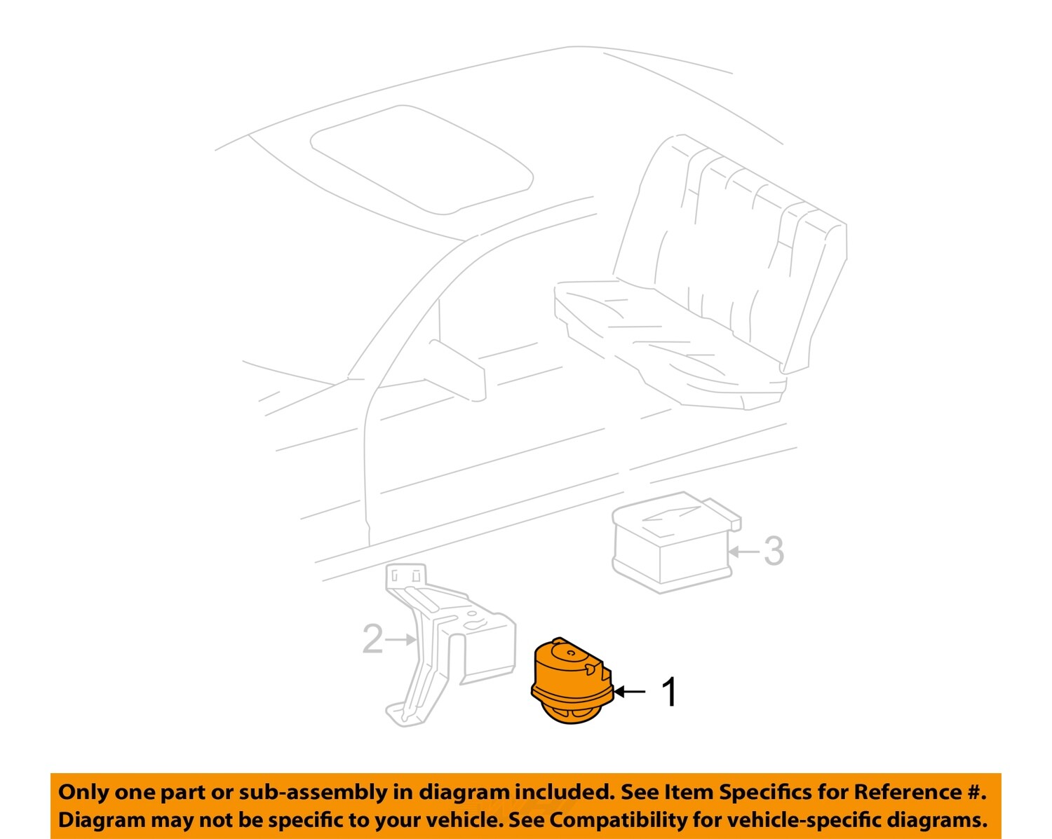 MERCEDES OEM 96-12 C230 Electrical Alarm System-Alarm Horn 219820322664