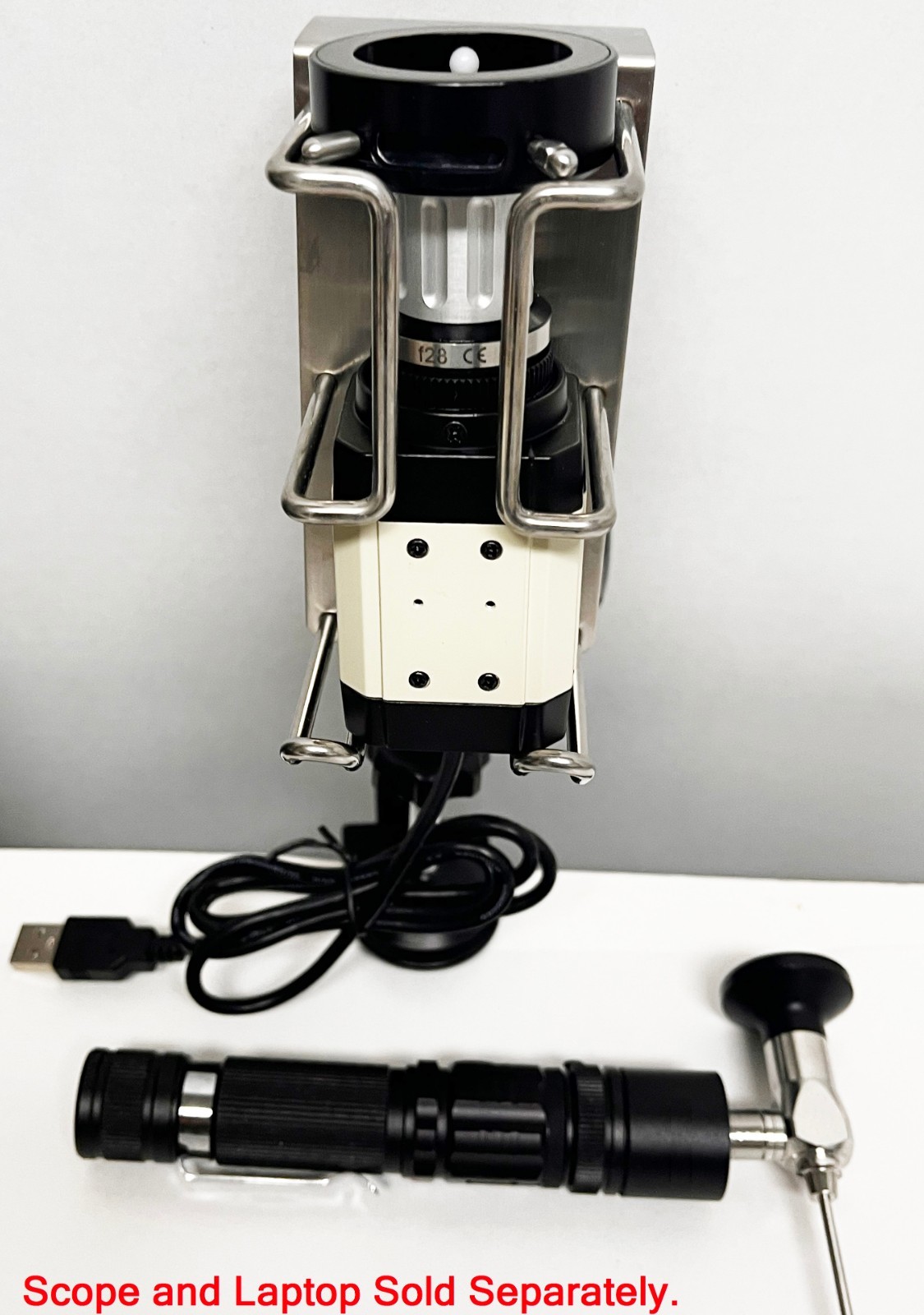 Rigid Endoscope Endoscopy Veterinary HD USB Camera+Coupler+Light Source+Mount