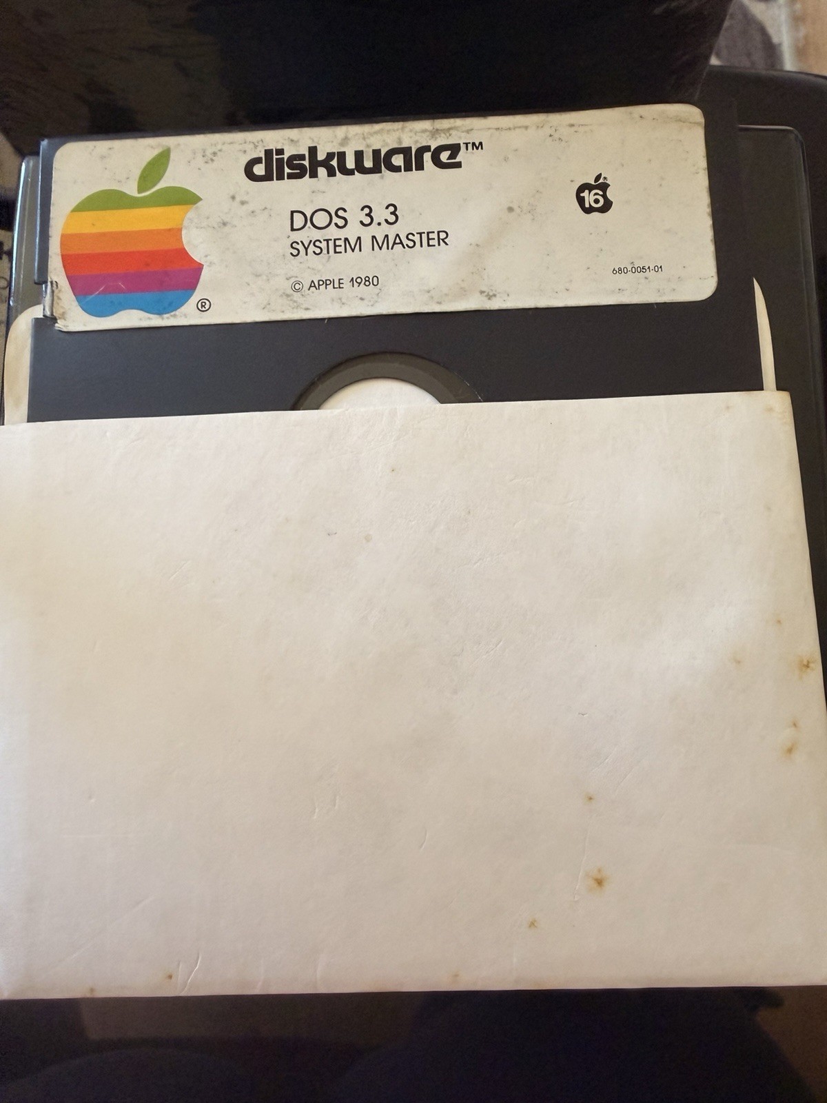 Vintage Apple DOS 3.3 Diskware Set – System Master + BASICs – w/ Sleeves