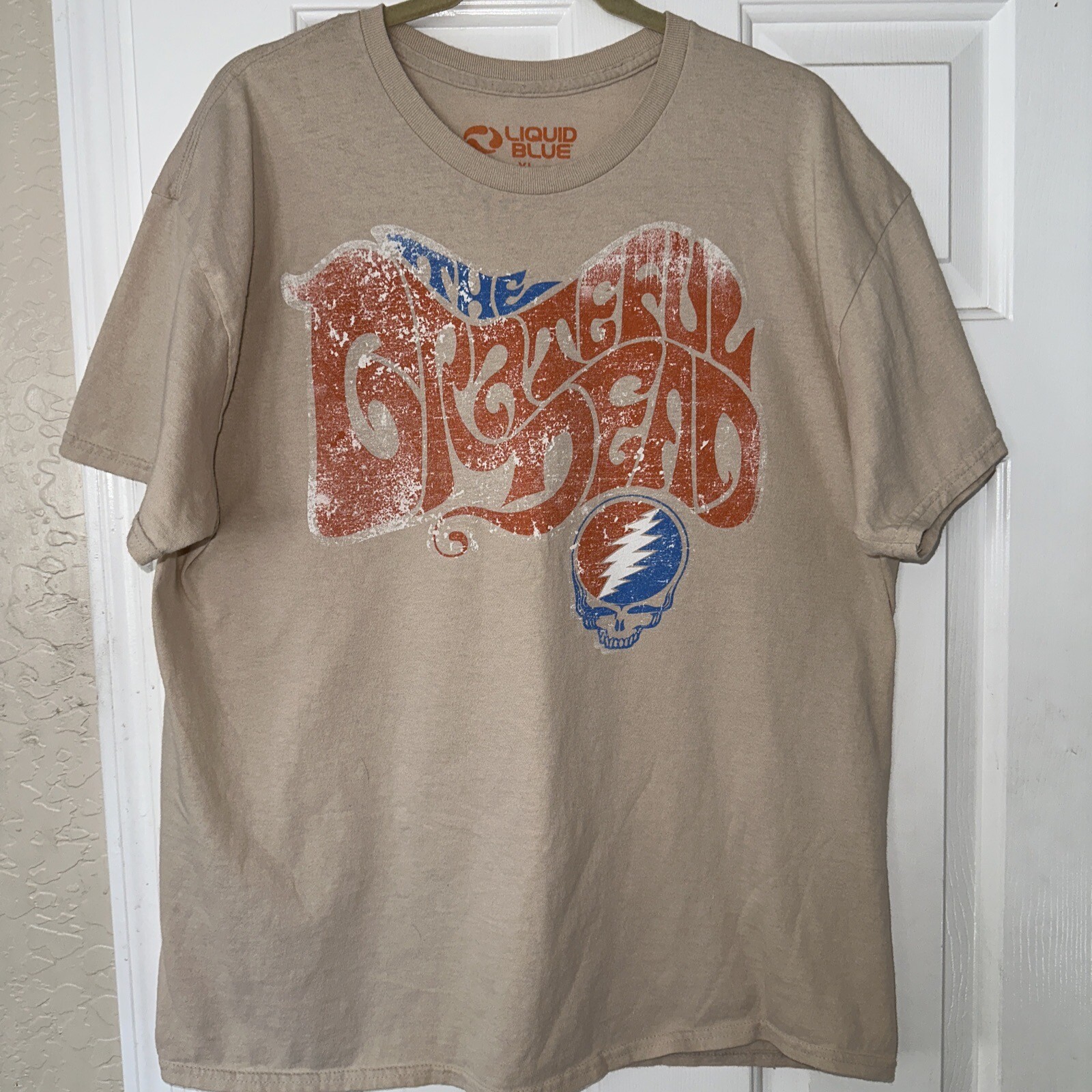 GRATEFUL DEAD XL T Shirt Liquid Blue